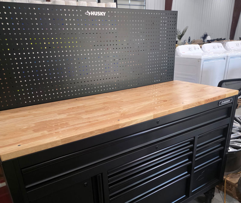 Work-Bench Husky work bench available at Discount Liquidation Store